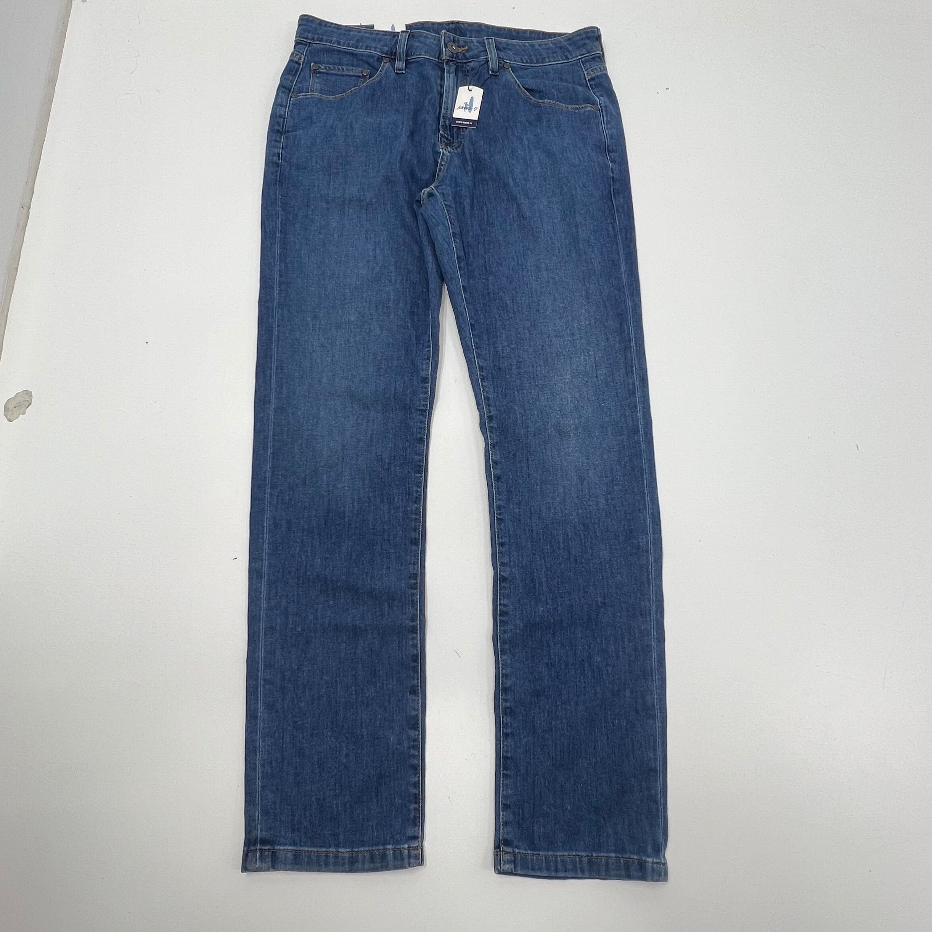 NWT Johnnie-O UNO Blue Jeans Straight Men's Size 32x30 $178