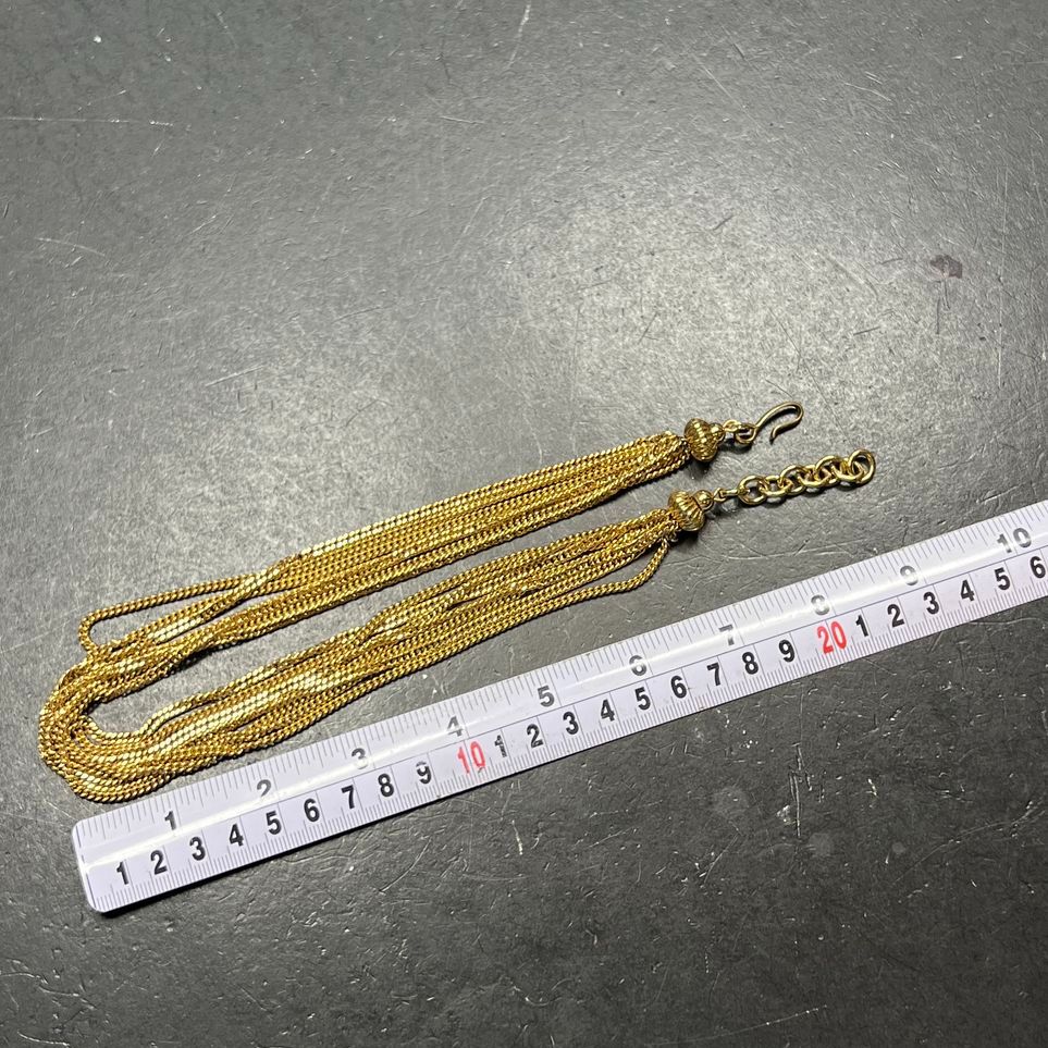 Monet Multistrand Chain Gold tone Necklace 61.3g