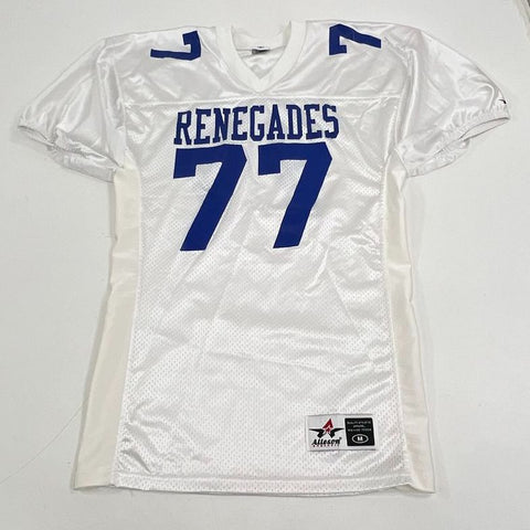 Vintage 90s Alleson Athletic Renegades #77 Football Game Style Jersey Sz M