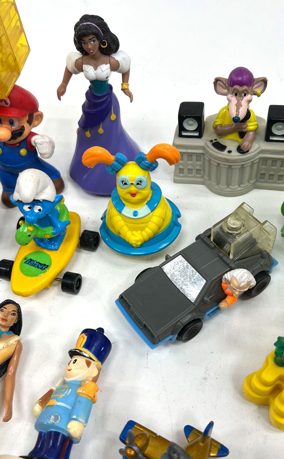 Vintage 90s Toy Figure Lot 30+ Disney Mario BTTF Superman Fast Food Premiums