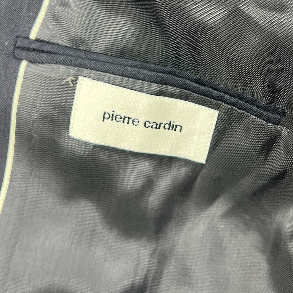 Men's Pierre Cardin Navy Blue 100% Wool Suit Jacket & Pants - Size 44Sx38W