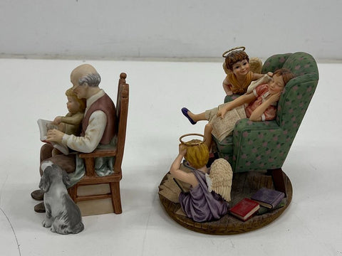 Roman Inc Lot of 2 Figurines Treasured Memories & Mother's Little Promises