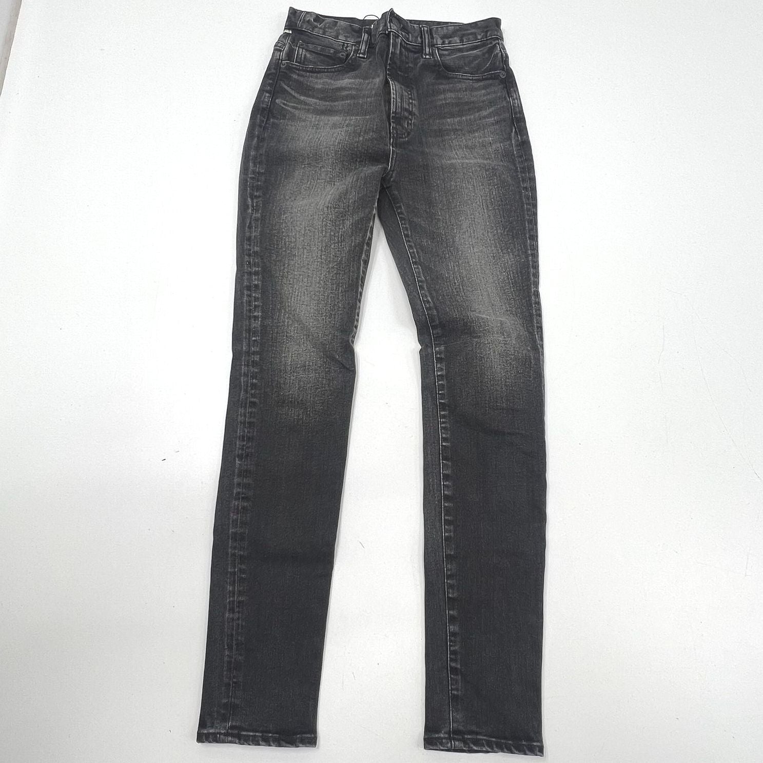 Moussy Vintage Womens High Rise Skinny Selvedge Jeans Made in Japan Sz 25 Black