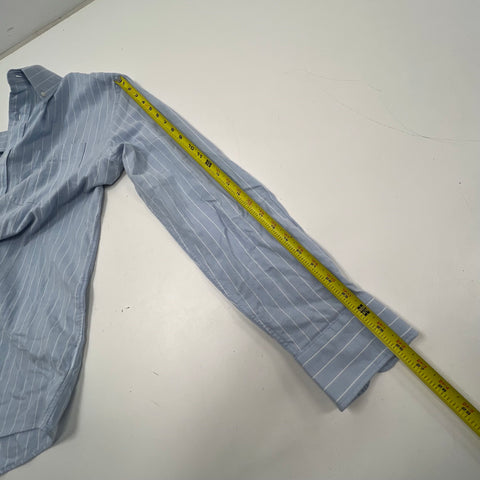 NWT Faherty Stretch Oxford 2.0 Cloud Chalk Stripe Button Down Shirt Sz XL