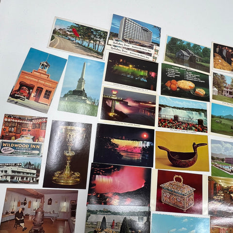 Vintage Chrome Postcard Lot Unposted US Canada Travel Mid Century Collection