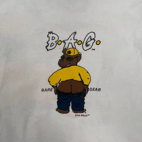 Vintage 90s Bare Gear BGWEAR Cartoon Bear Graphic T Shirt Men's XXL
