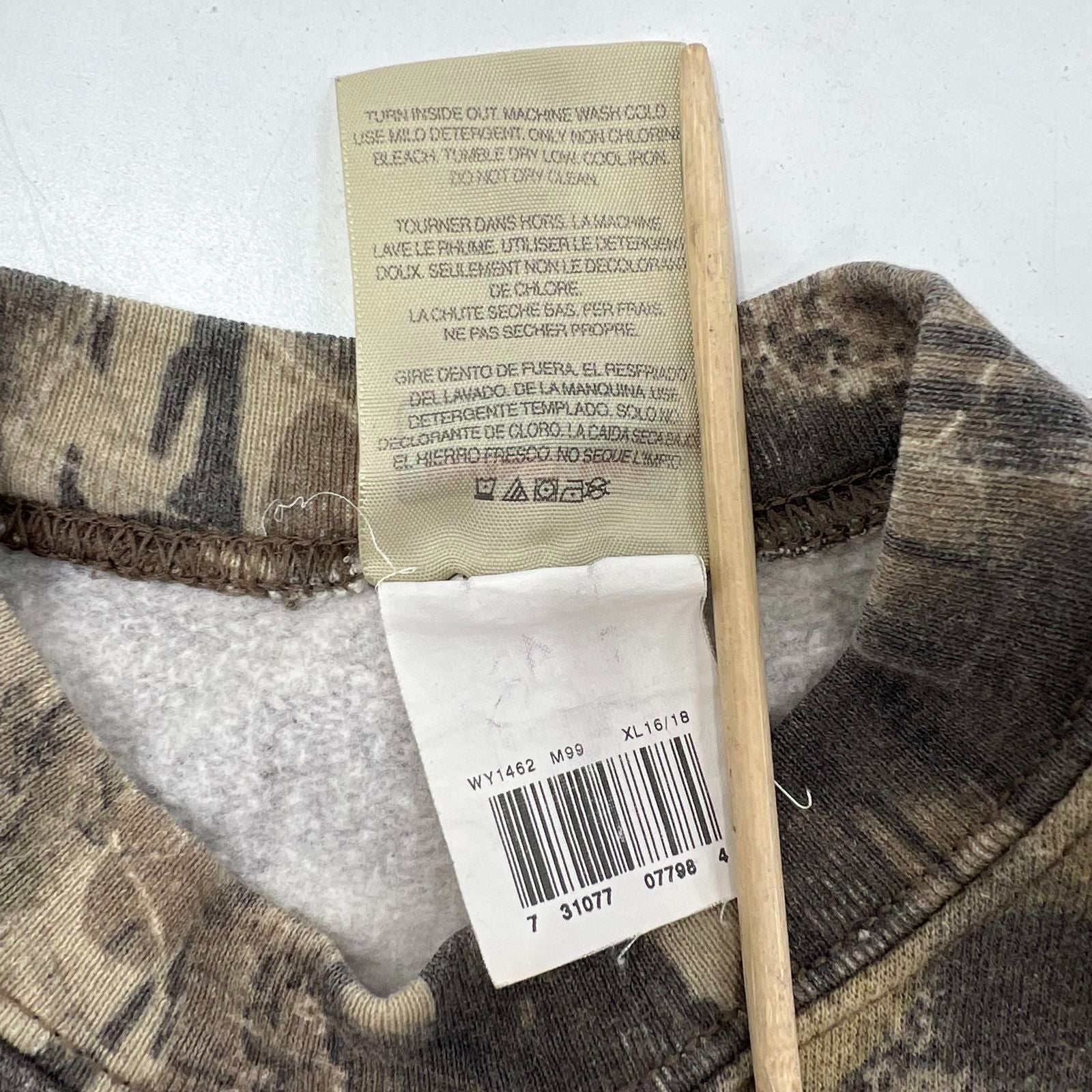 Vintage Y2K Mossy Oak Camo Full Print Crewneck Sweatshirt Men's XL
