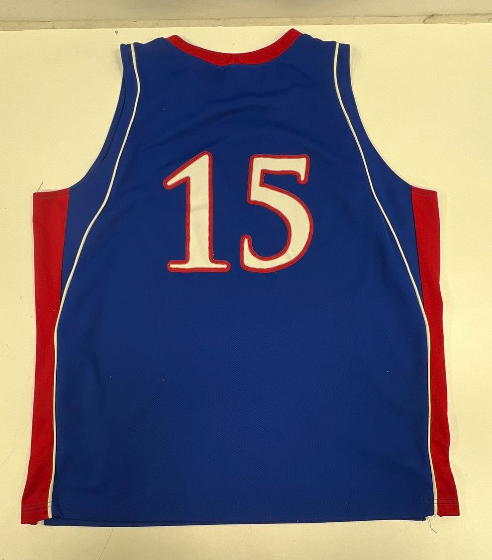 Vintage Y2K Adidas Kansas Jayhawks Blue Limited Edition #15 Jersey Mens L