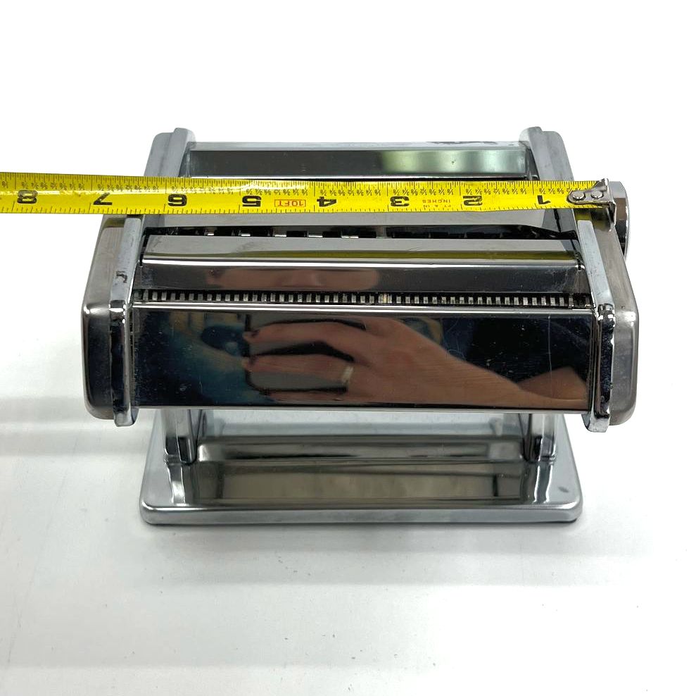 Atlas 150 Deluxe Pasta Maker Machine Roller Cutter Made in Italy Chrome