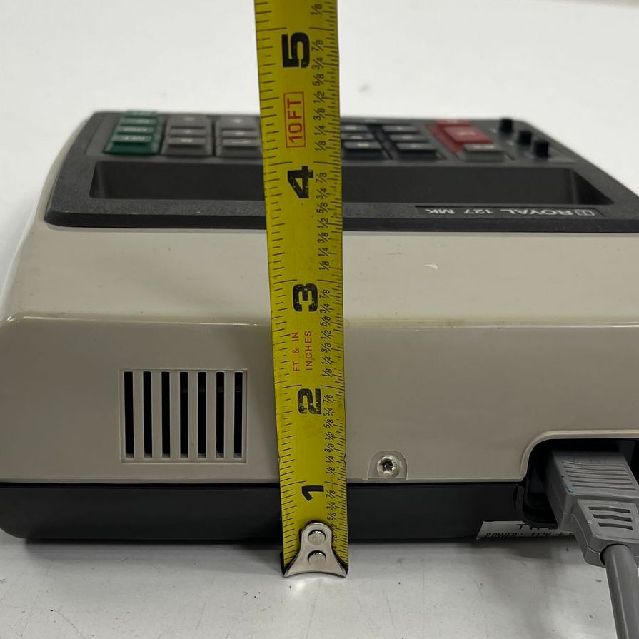 Vintage 1970s Royal 127 MK Desktop Calculator Litton VFD Display Japan