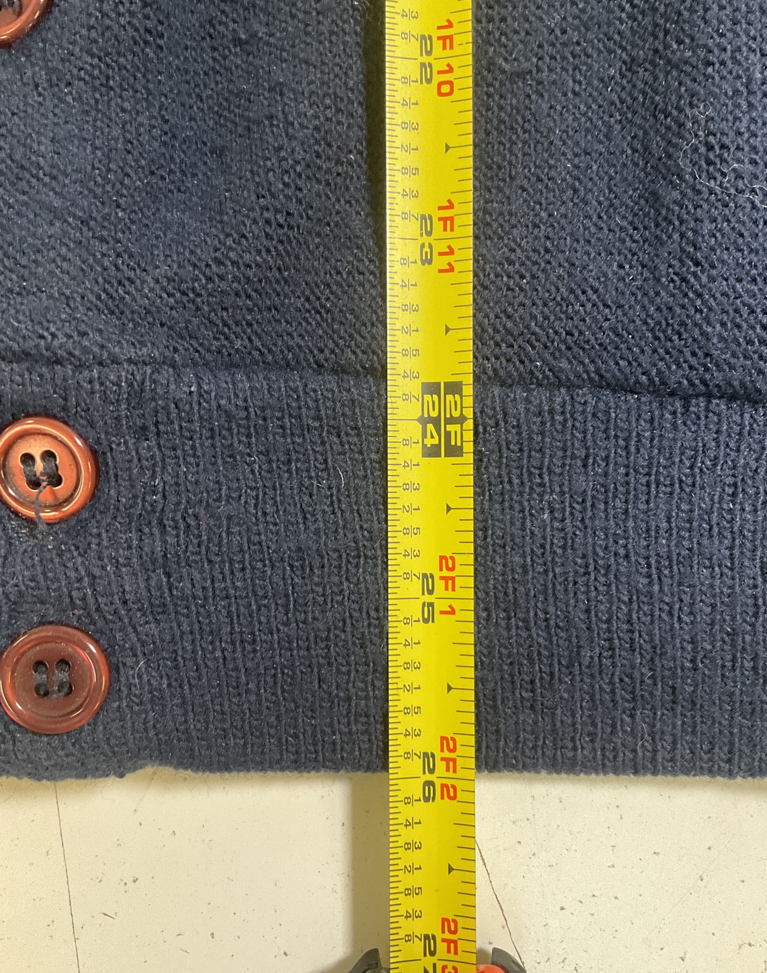 Vintage 80s Jantzen Knit Cardigan Sweater USA Made Blue Men's M