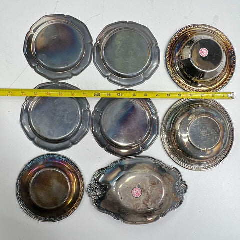 Reed & Barton International Silver Plate 11pc Lot Holloware Bowls Trays