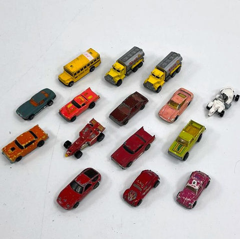 Vintage Hot Wheels 15 Car Lot Blackwall Era 1970s-80s Diecast Shell Truck Bus