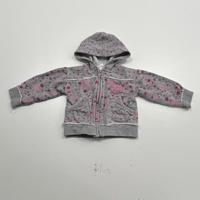 Harley Davidson Baby's Gray Hoodie - Size 12M