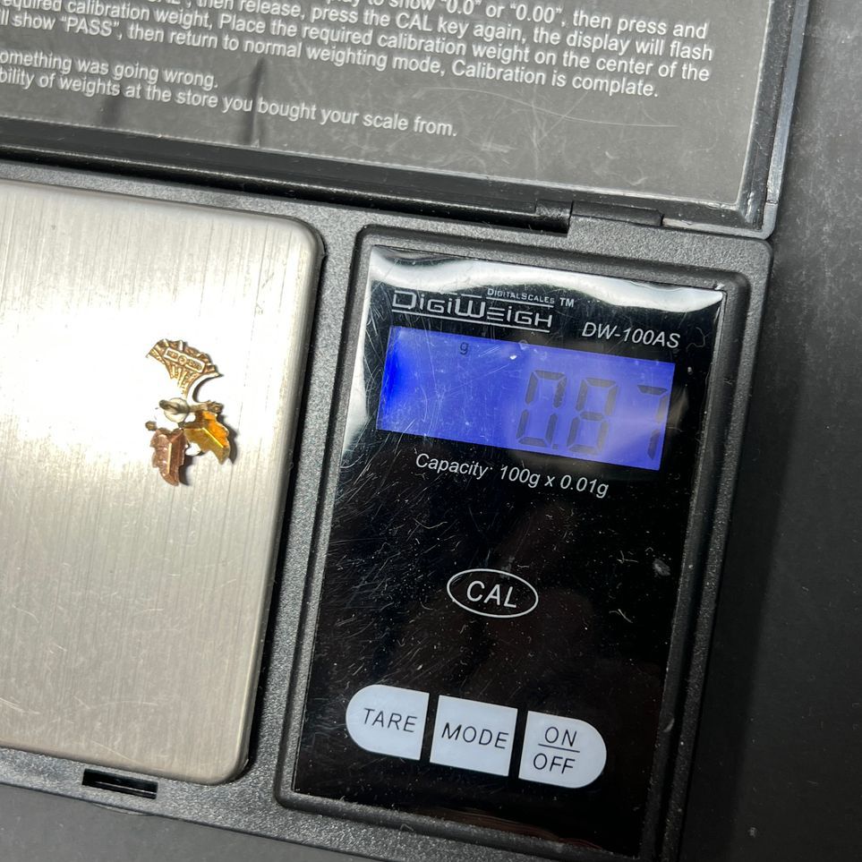 Coleman Co 10k Black Hills Gold Angel Pin .87g