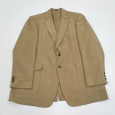 Vintage 70s Botany 500 Tan 2 Button Sport Coat Blazer Suit Jacket Sz 42