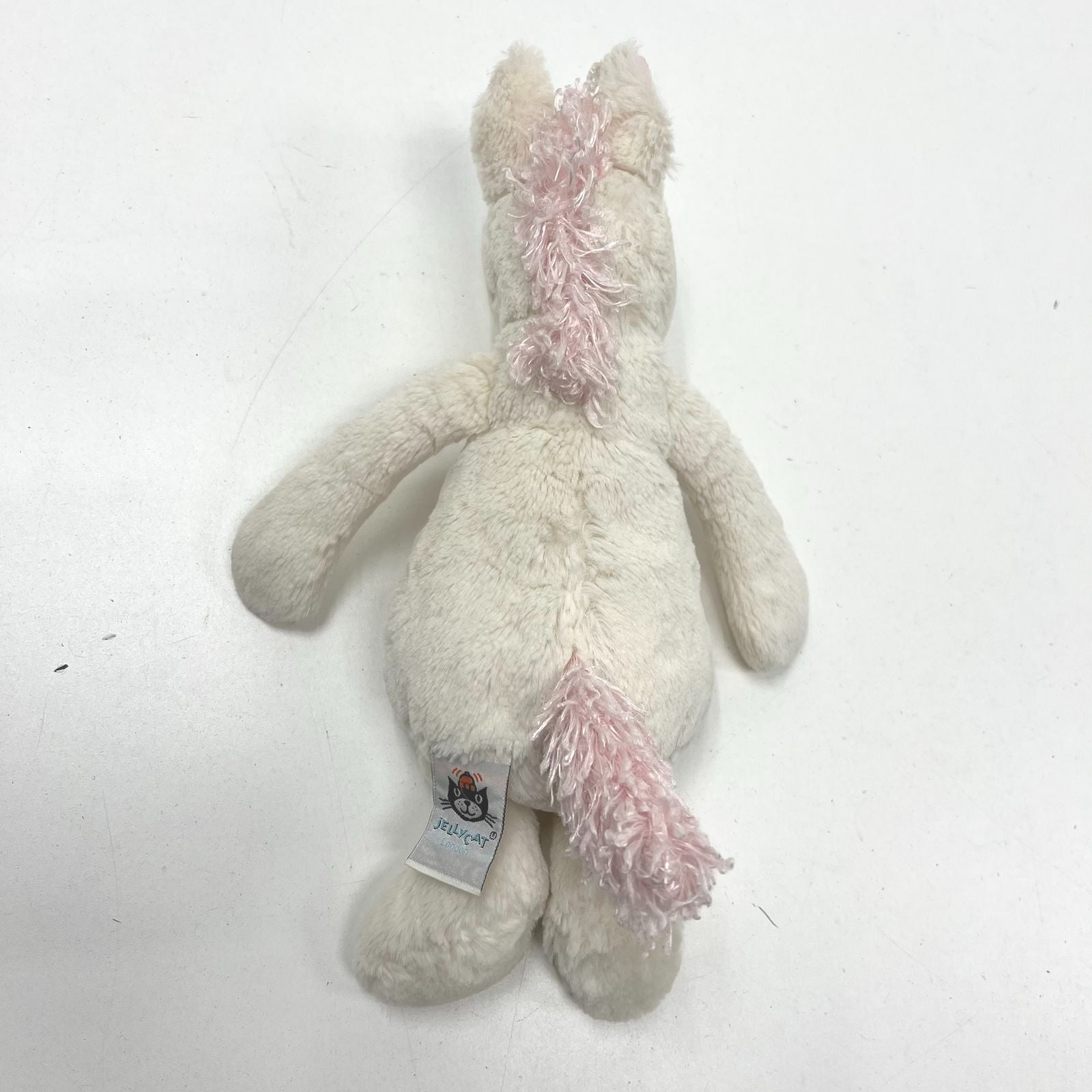 Jellycat Bashful Unicorn Plush Stuffed Animal Toy White Pink Silver Horn 12 Inch