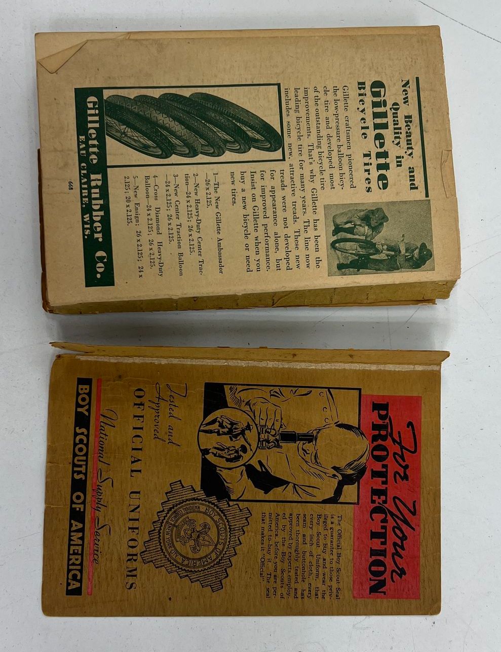 Vintage Boy Scout Handbook Lot 3pc Wolf Bear Cub Scout + 1920s Era BSA