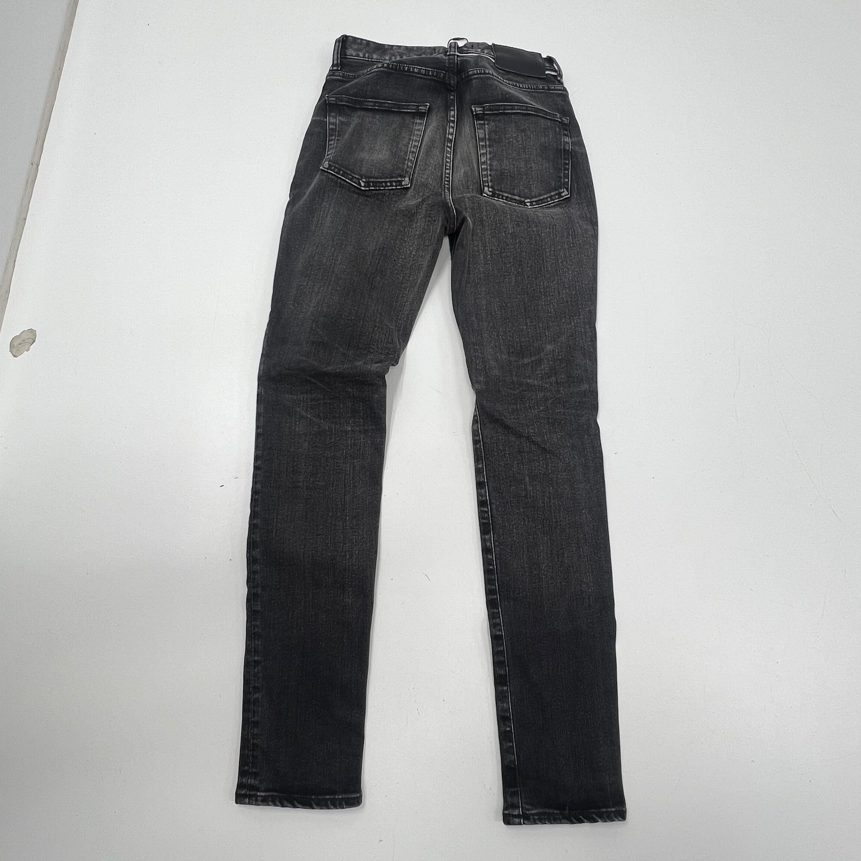 Moussy Vintage Womens High Rise Skinny Selvedge Jeans Made in Japan Sz 25 Black