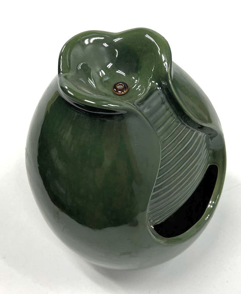 Cracker Barrel Natural Elements Ceramic Tabletop Water Fountain Green Tested