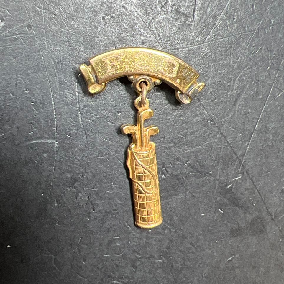 Vintage Womens Western Golf Association Gold Filled & Sterling Silver Pins