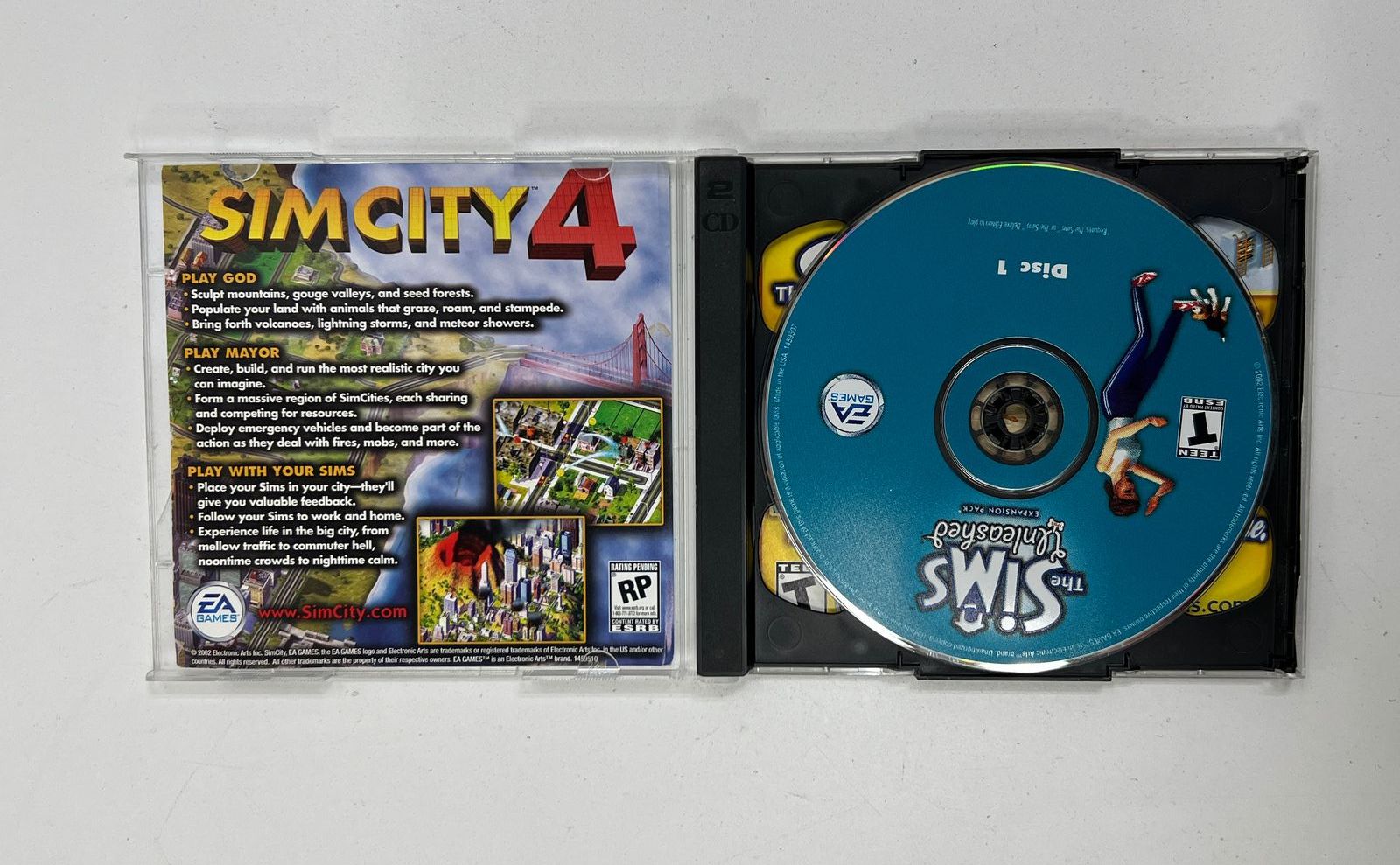 EA Sims Mixed PC Games Lot in Cases Late Night Unleashed Life Stories Ambitions