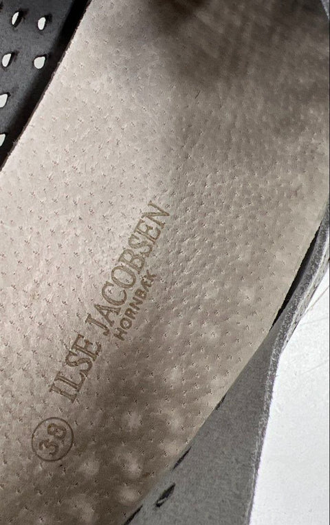 Ilse Jacobsen Tulip Perforated Slip On Loafers Grey Women's Size EU 39