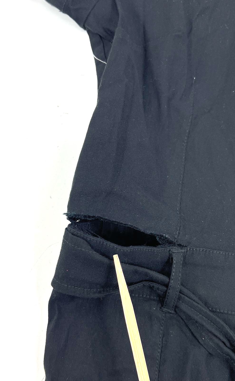 Maeve The Colette Black Zip Front Wide Leg Cropped Jumpsuit Women's 6