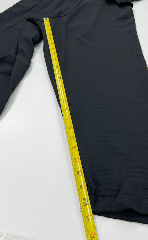 NWT Amadi Anthropologie Black Twist Front Wide Leg Jumpsuit Womens M