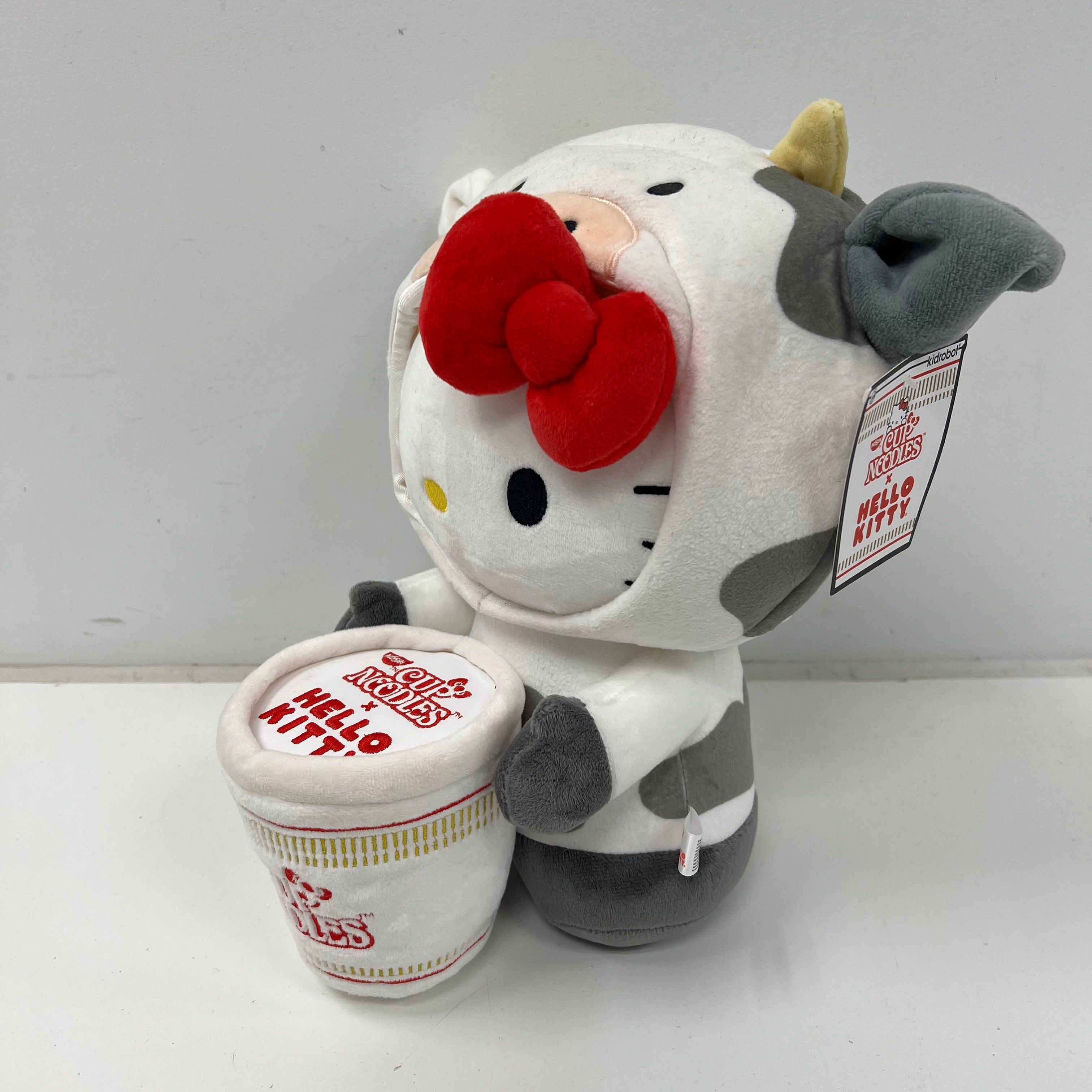 Hello Kitty x Cup Noodle Nissin Beef Kidrobot Sanrio 12" Plush