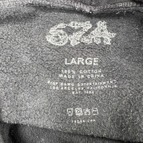 SZA SOS Tour Black Graphic Hoodie Top Dawg Entertainment Sweatshirt Men's L
