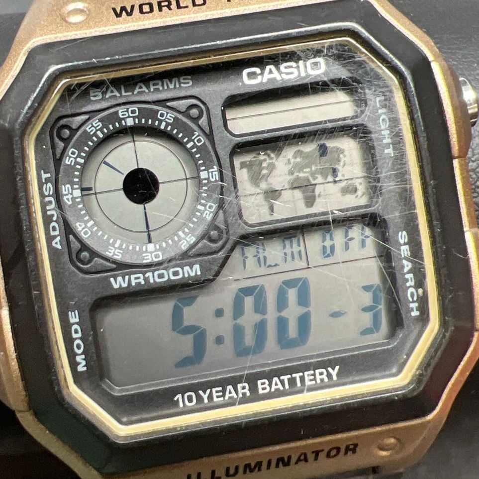 Casio 3299 AE-1200WH World Time Watch