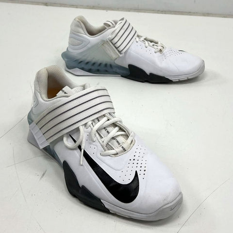 Nike Savaleos White Black Weightlifting Training Shoes Size 10