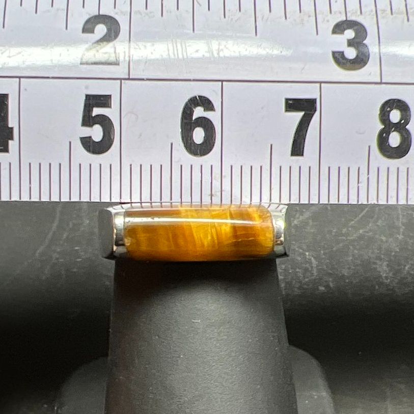 925 Sterling Silver Tiger's Eye Ring Size 7