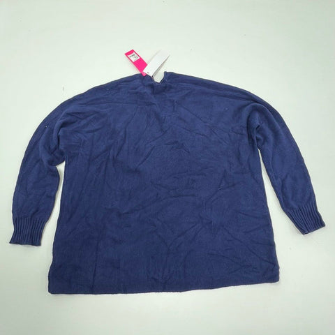 Lilly Pulitzer Mame Sweater Low Tide Navy Metallic Cardigan Women's M NWT