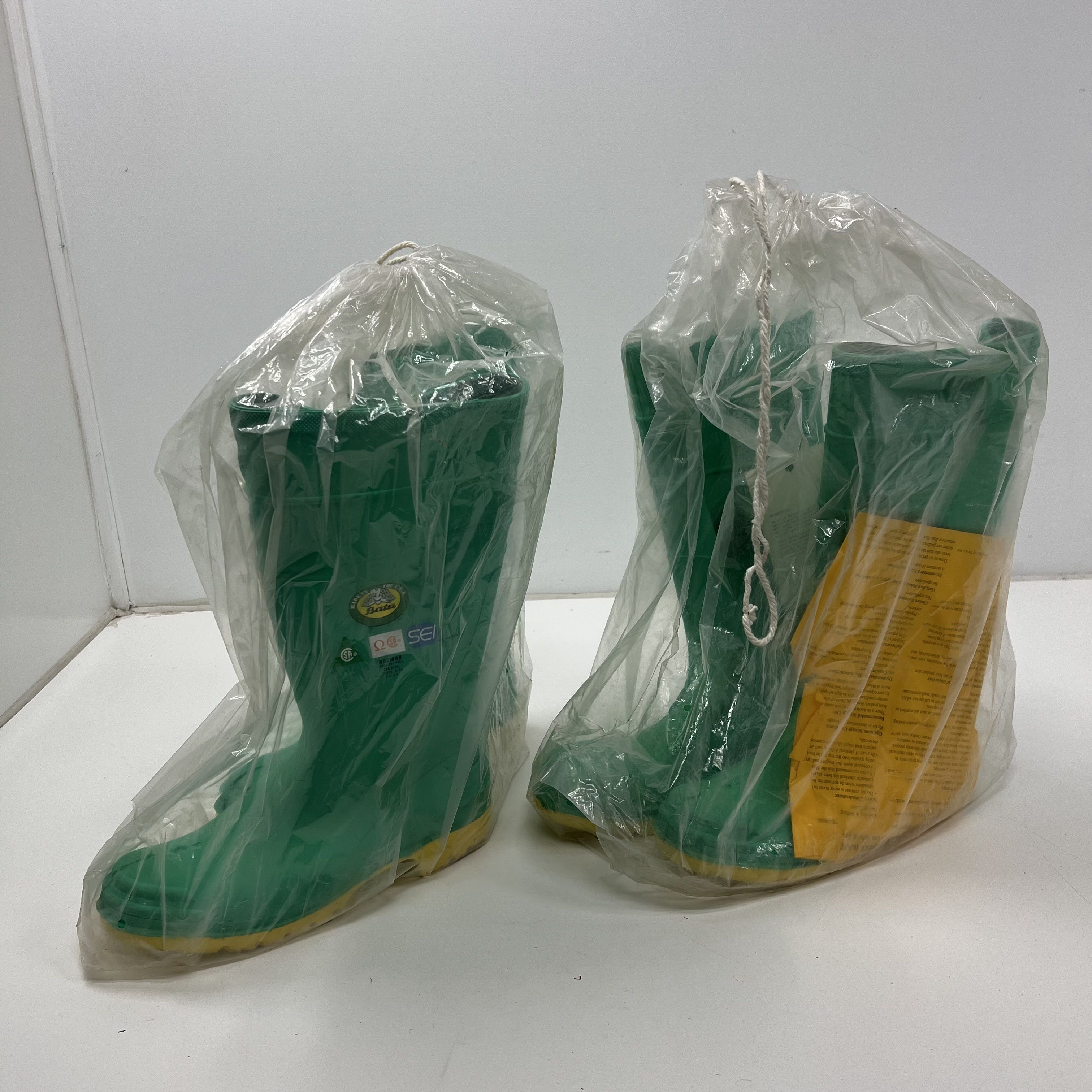 Vintage 90s Bata Men's Hazmax Safety Hazmat Boots Lot 2 Pair Made in USA