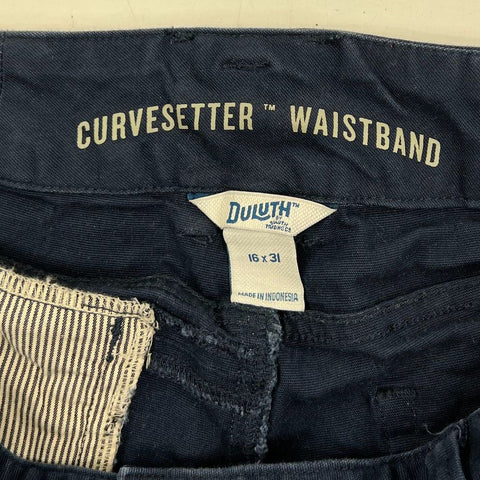 Lot 2 Duluth Trading Co Gray Black Curvesetter Cargo Work Pants Women's 16x31