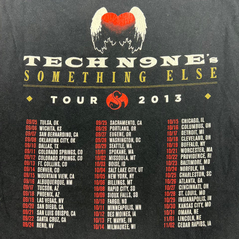 Vintage 2013 Tech N9NE Something Else Tour Rap Tee T-Shirt Sz XL