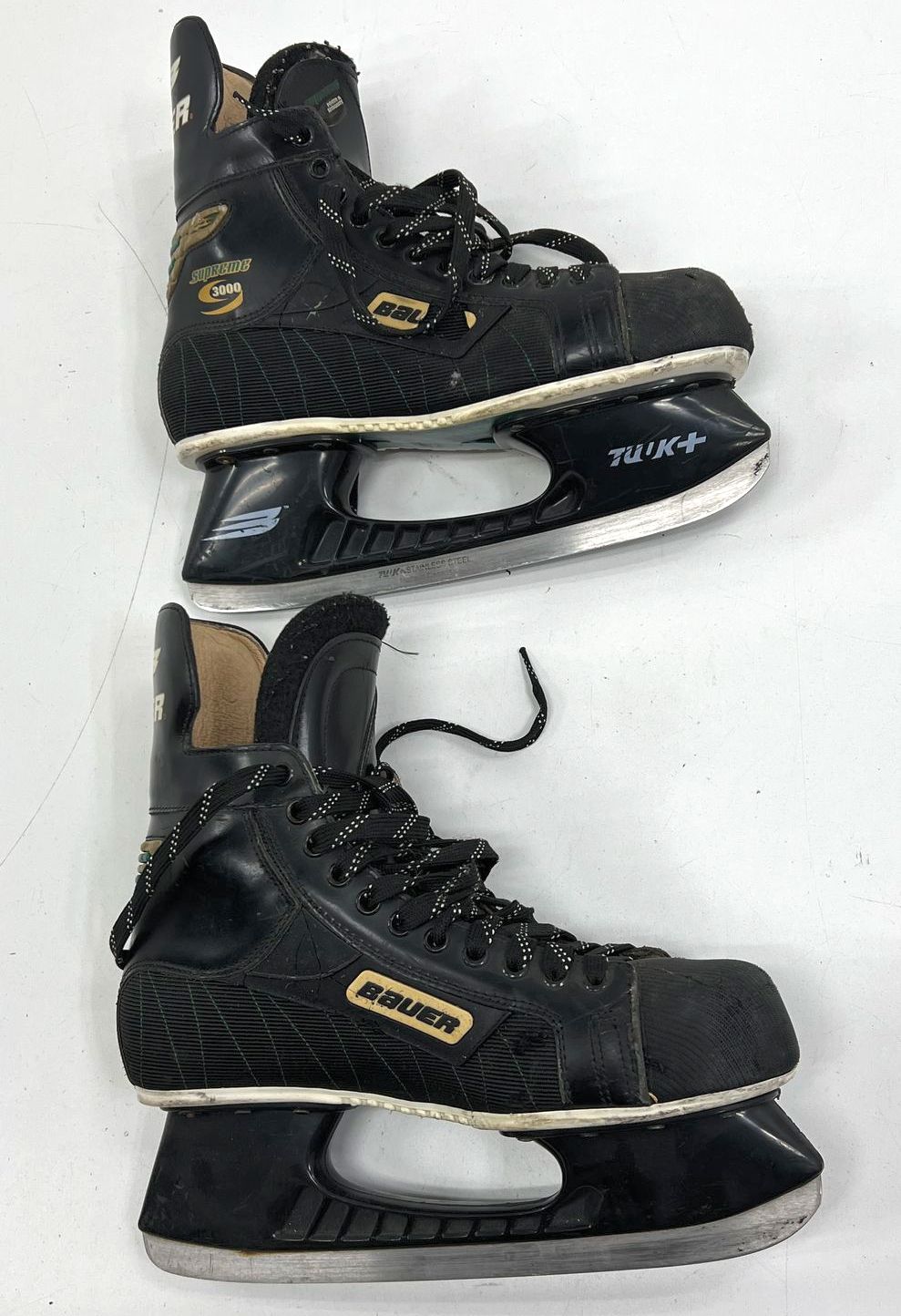 Bauer Supreme 3000 Ice Hockey Skates w/ TUUK+ Blades Vintage