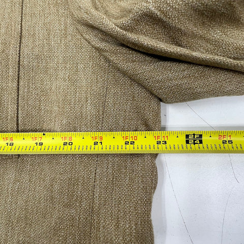 Zara Tan Textured Linen Blend Suit Blazer Jacket Men's L NWT