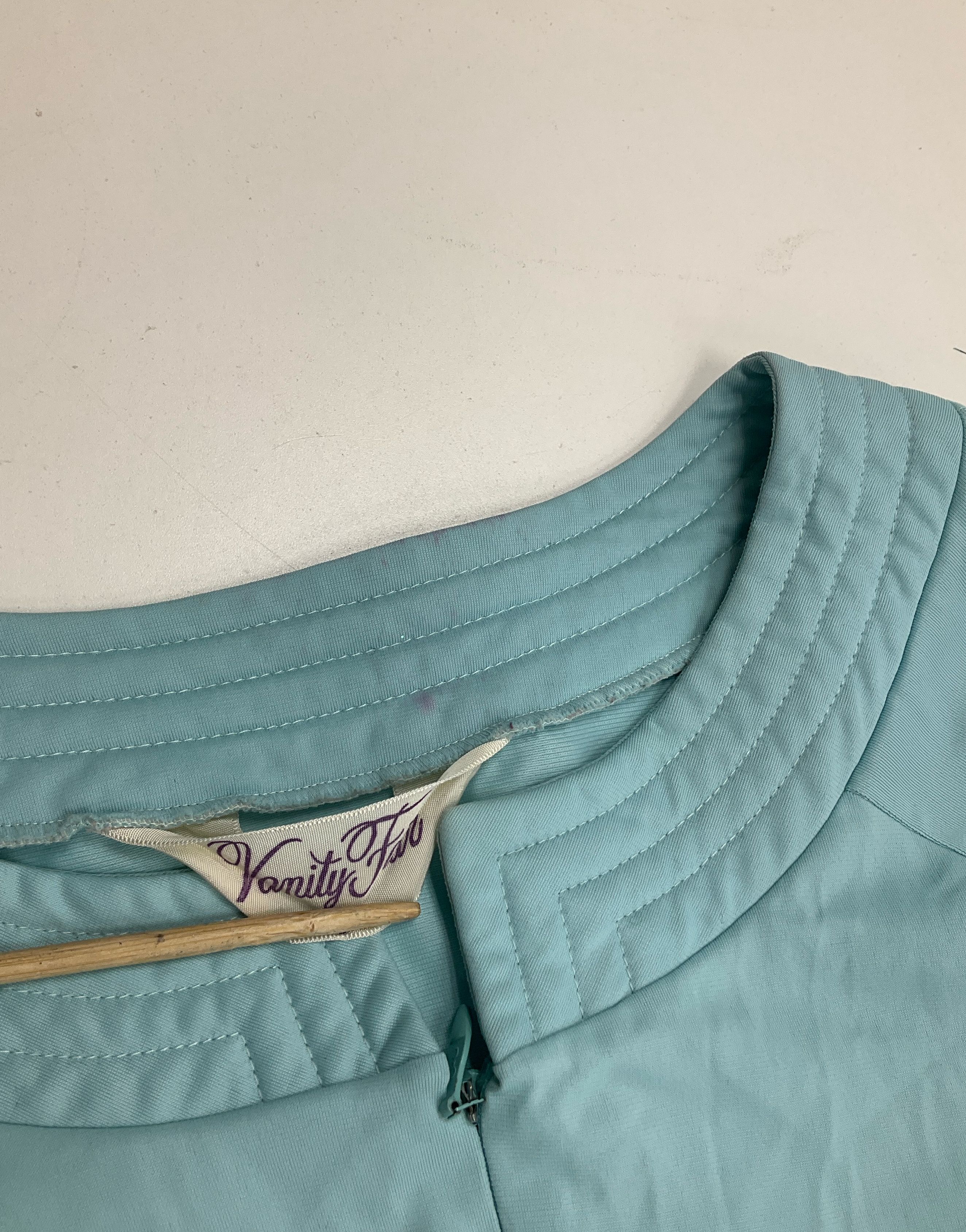 Vanity Fair Blue Gray Semi Sheer Loungewear Robes Set of 2 Size Small Vintage