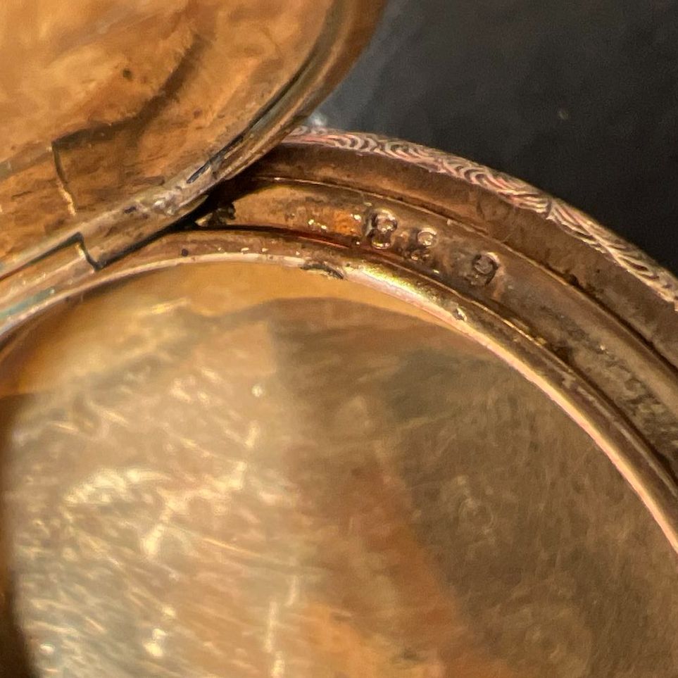 9K Yellow Gold AB Pocket Watch Warranted Case 20.72g