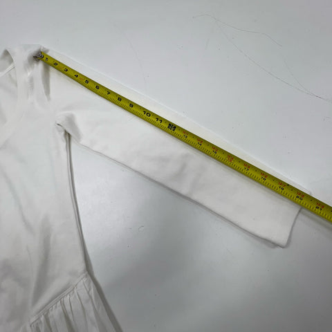 Free People Sunday Scoop White Mixed Media Maxi Dress Women's XS NWT