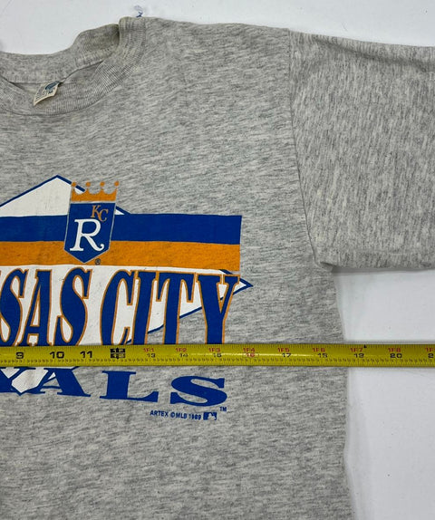 Vintage 80s Lot of 2 Kansas City Royals MLB T-Shirts Single Stitch Artex L M