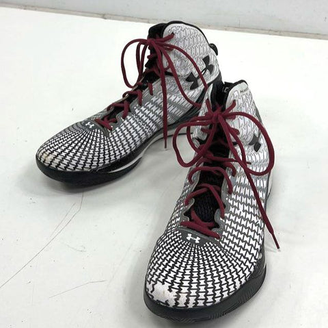 Under Armour Clutchfit Drive 2 Mid Basketball Shoes White Black Red Size 14