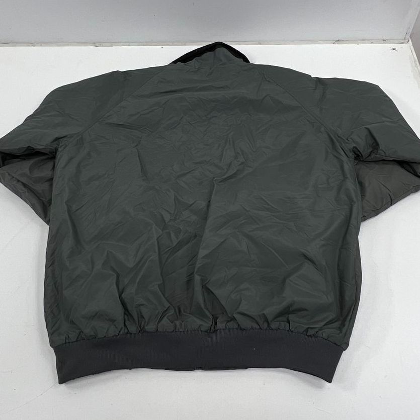 Vintage 90s Tri Mountain Gray Fleece Lined Bomber Work Jacket Mens XL Tall