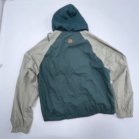 Vintage 90s Grand Slam Green Khaki Colorblock Hooded Windbreaker Jacket Men's L