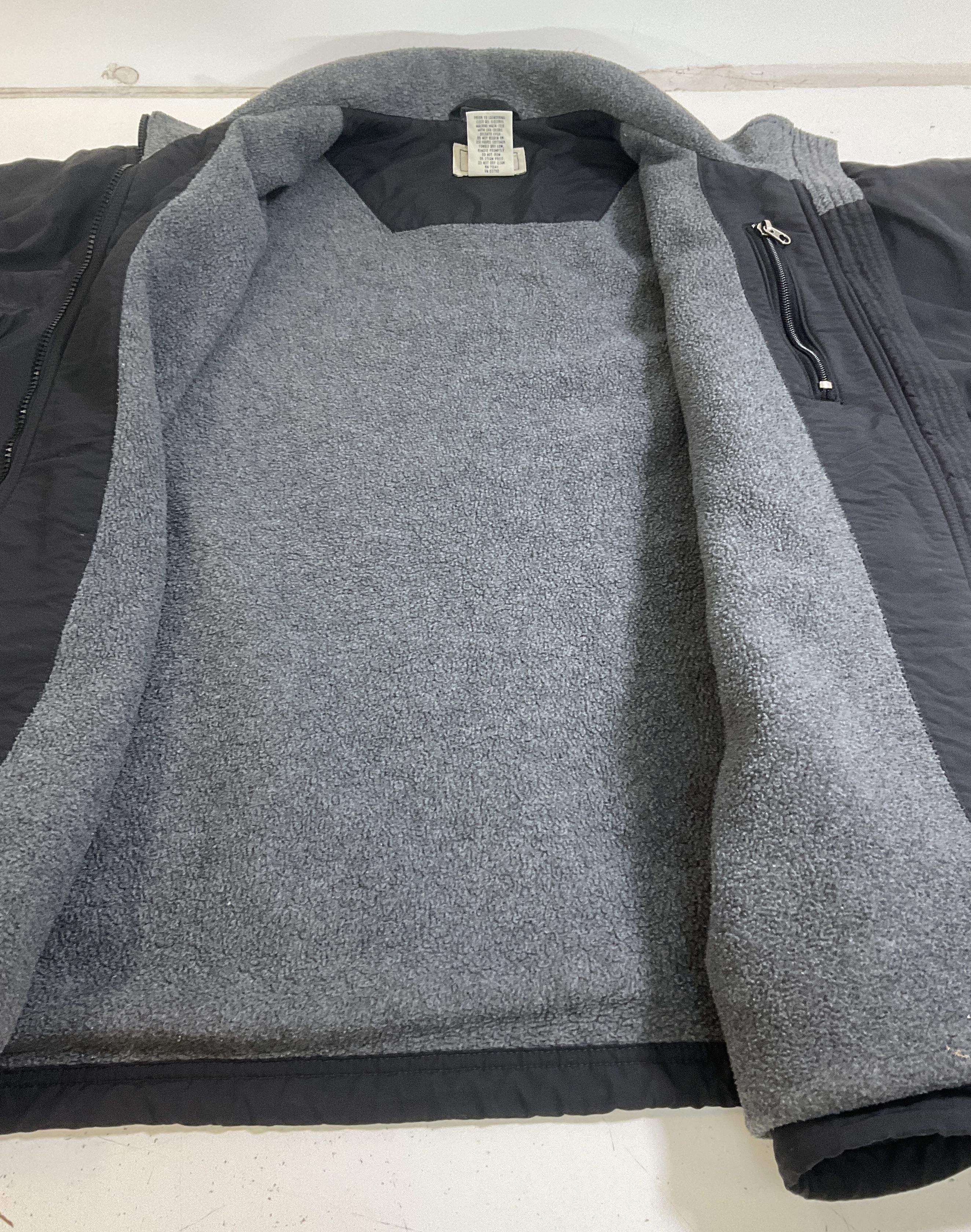 Vintage 90s L.L. Bean Black Fleece Lined Warm Up Jacket Womens Size 1X