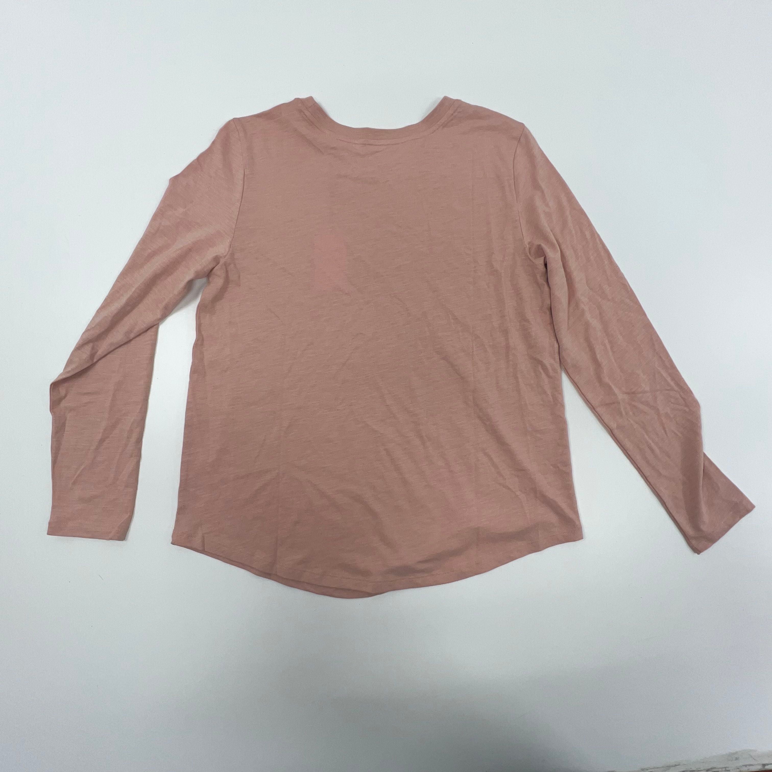 NWT Universal Standard Blush Solid Tag Cotton Modal Long Sleeve Shirt Women XS