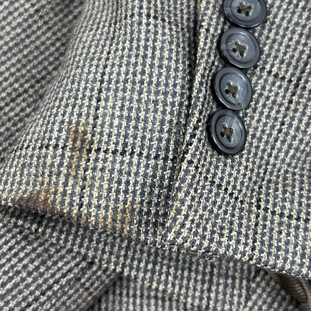 Oscar De La Renta Lot of 2 Gray Wool Cashmere Blazer Jacket Men's 60L